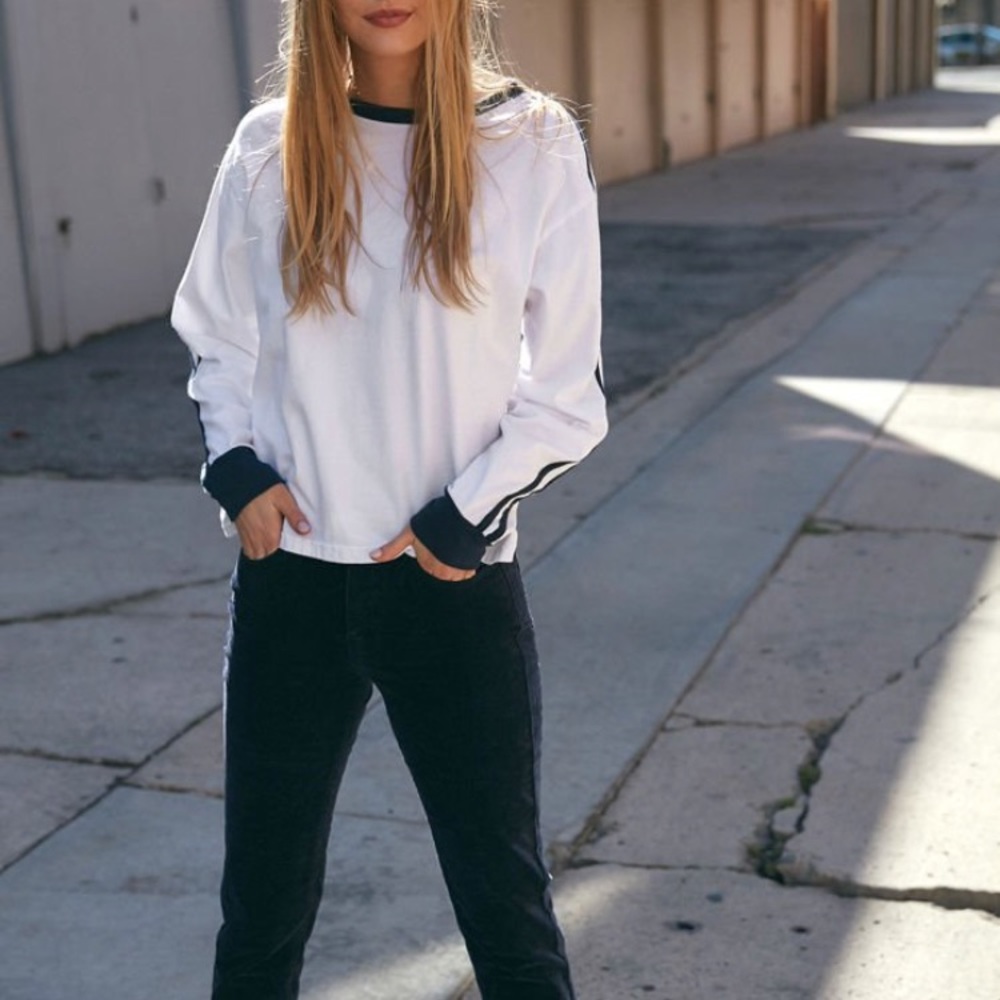 Brandy Melville navy corduroy pants